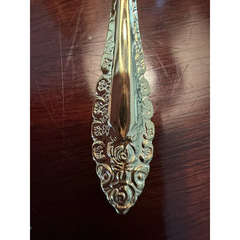 Vintage Prestige CONCORD Gold 24K Electroplate Demitasse Spoons Set of 6 BOXED